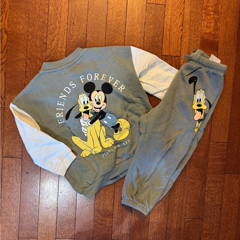 Disney H&M Mickey Friends Forever Sweatshirt and Joggers Set